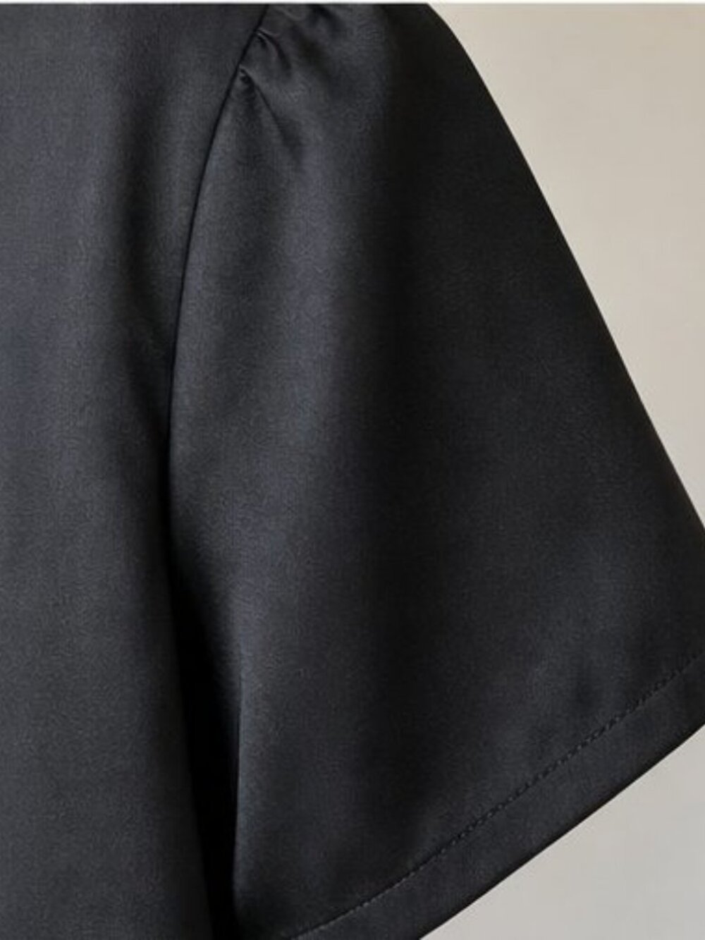 Black Ruffle Blouse - Picture 5 of 6